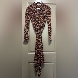 Diane Von Furstenberg long sleeve midi dress
